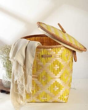 habere india Wicker Laundry Basket with Lid-picture-10
