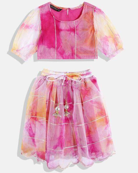 Readiprint Tie & Dye Lehenga & Choli Set