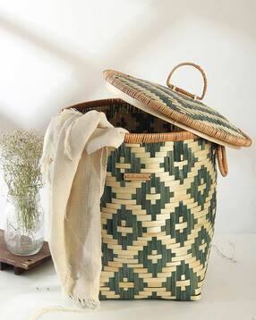 habere india Wicker Laundry Basket With Lid-picture-20