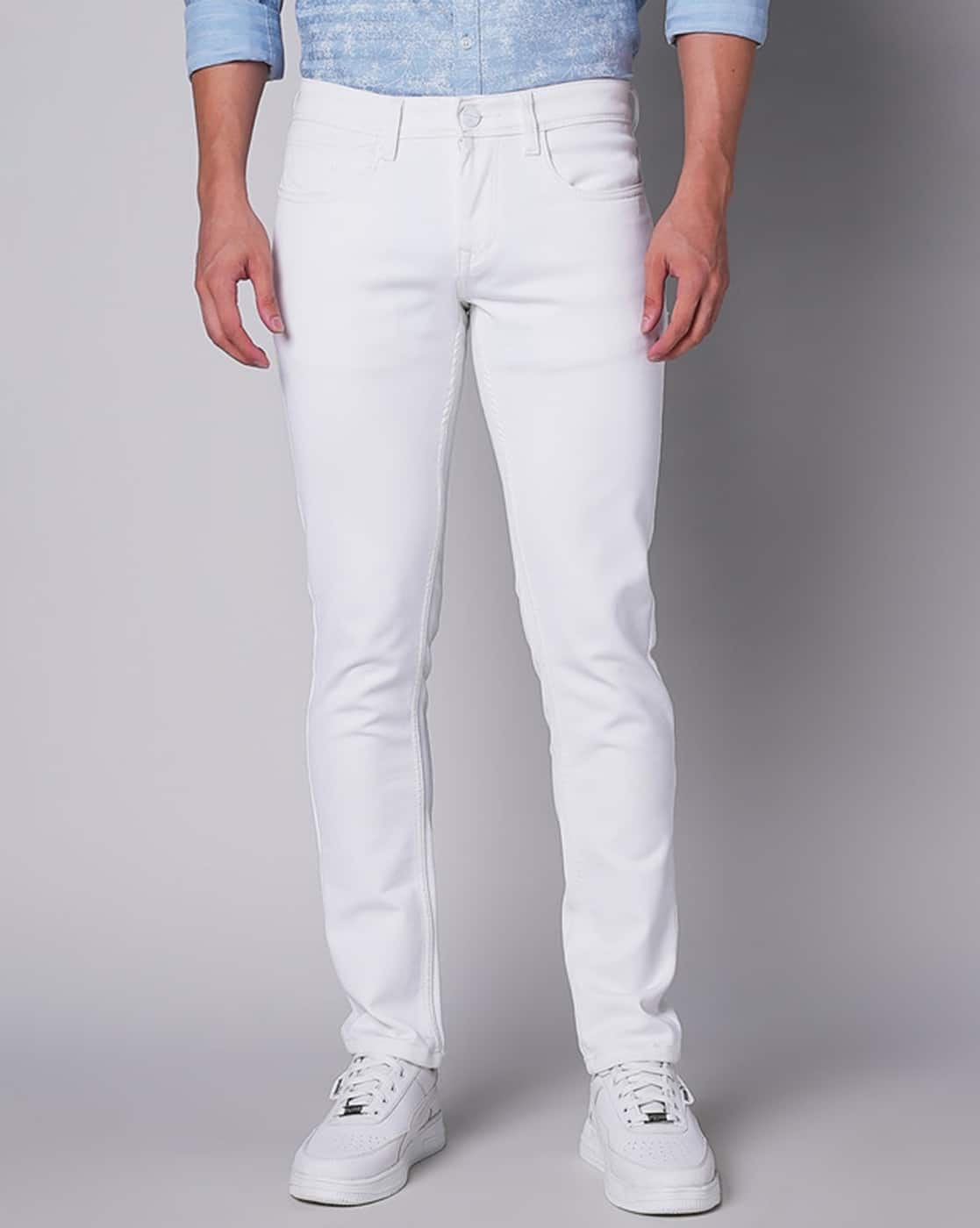 M*n様 ボーイズマーケット　White Denim Buy White Jeans for Men by Mozzo Online | Ajio.com