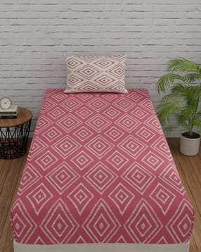 huesland 144 TC Geometric Print Single Size Bedsheet Set-picture-23