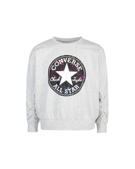 Grey converse jumper hotsell