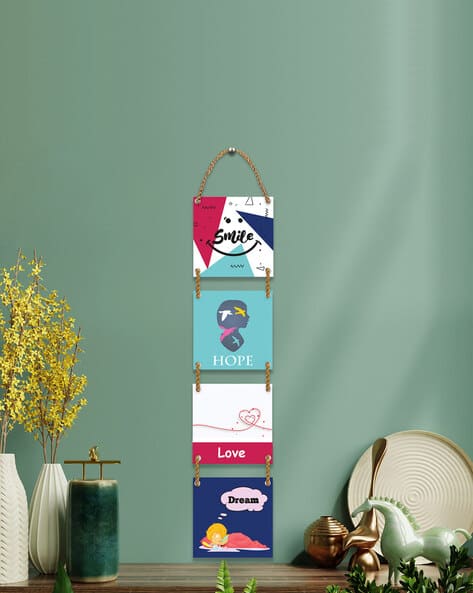 Romee Typographic Wooden Wall Hanging