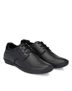 Lace-Up Derbys with Round-Toe-image-4