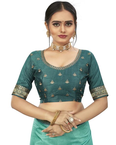 Teal coloured blouses online