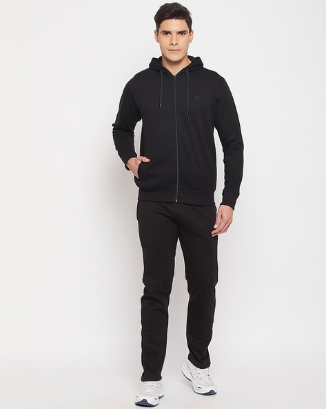 Black hoodie black pants sale