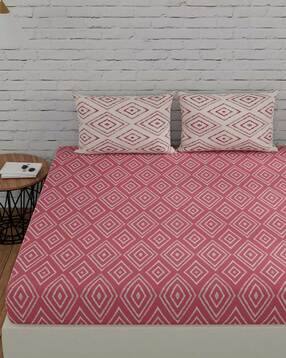 huesland 144 TC Geometric Print Double Bedsheet Set-picture-52