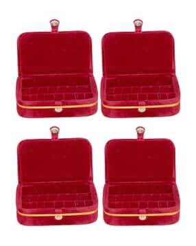 atorakushon Set of 4 Earrings Organizer Boxes-picture-47