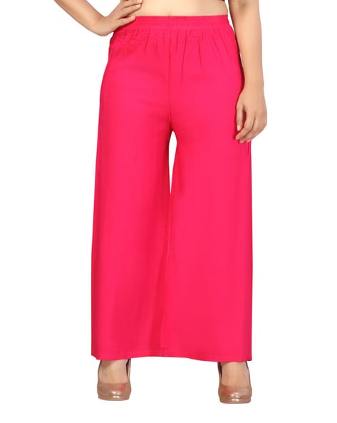 Women Palazzos with Elasticated Waist Price in India