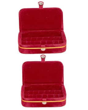 atorakushon Set of 2 Velour Jewellery Boxes-picture-33