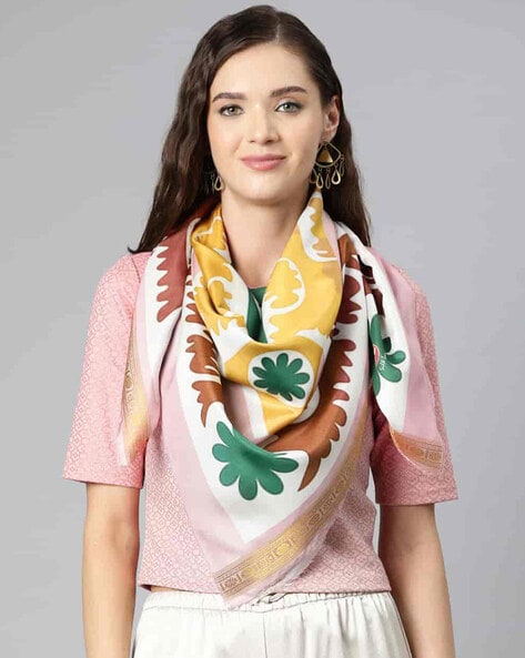 Women Abstract Print Scarf Price in India