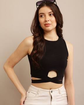 Buy Black Tops for Women by LE BOURGEOIS Online