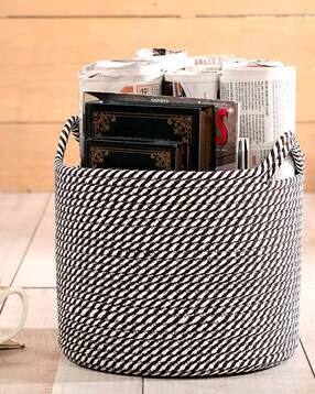 Striped Utility Crest Basket