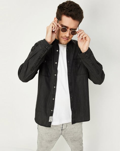 Buy Black Shirts for Men by MAX Online