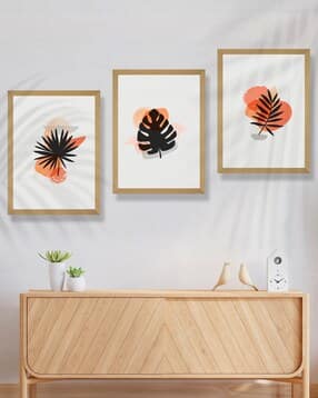 saf Set of 3 Rectangle-Shaped Modern Art Wall Painting-picture-41