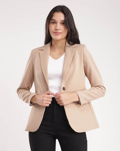 Women Blazer with Full-Length Sleeves