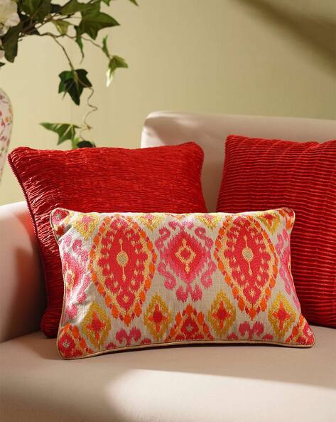 Buy Cream Cushions Pillows for Home Kitchen by Pure Home And