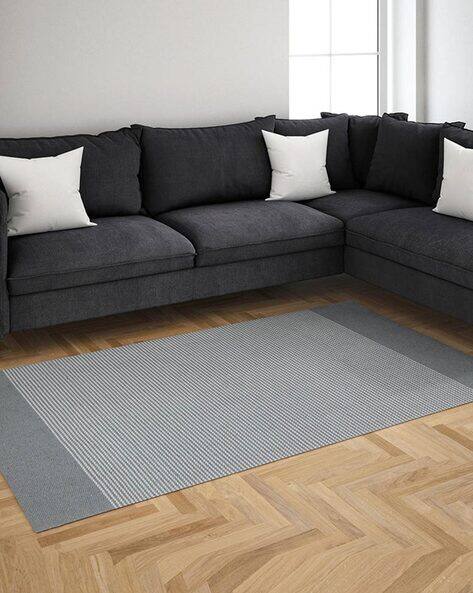 Habere India Striped Anti-Skid Cotton Rug