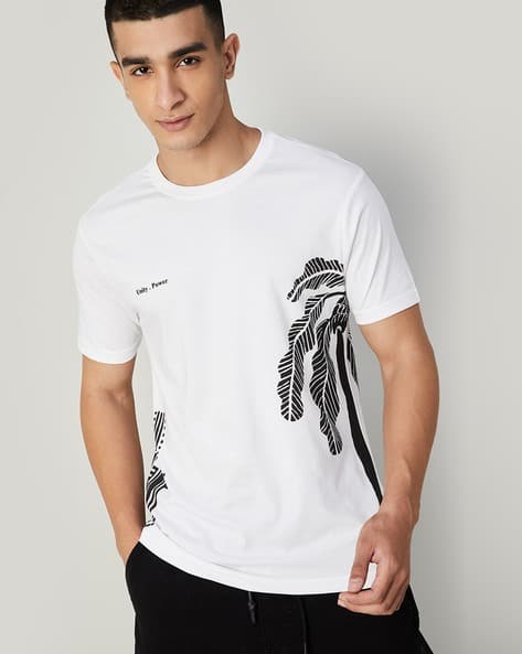 Buy White Tshirts for Men by FAME FOREVER BY LIFESTYLE Online