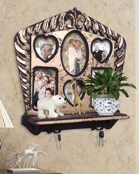 home sparkle Wall Shelf Photoframe & Hooks Engineered Wood-picture-38