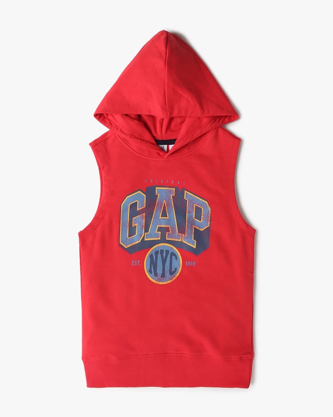 Hot kids red sleeveless hoodie New Arrivals