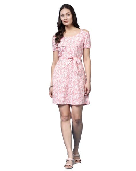 Buy BN - BEING NAUGHTY Women Floral Print Shift Dres Online