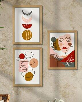 saf Set of 3 Rectangle-Shaped Modern Art Wall Painting-picture-38
