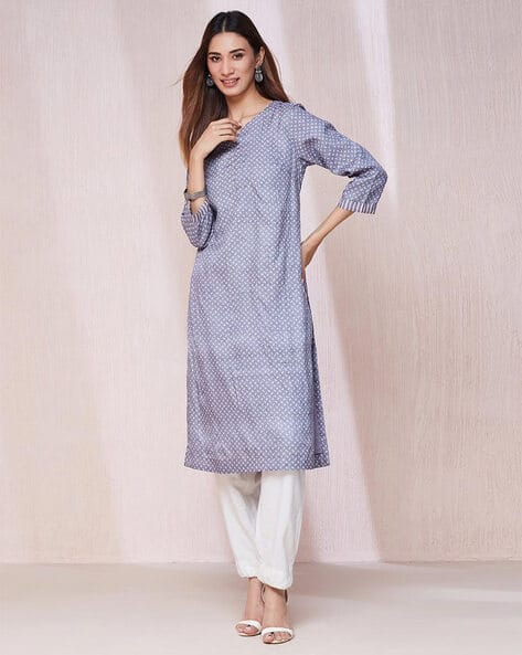 Buy Blue Kurtas for Women by Fabindia Online