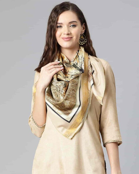 Women Abstract Print Scarf Price in India