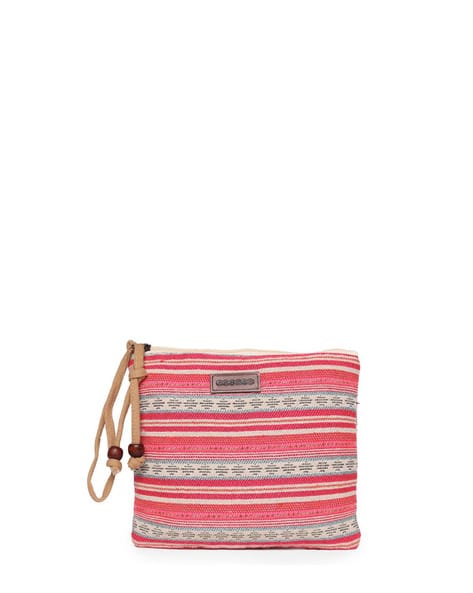 Astrid Striped Wallet with Zip-Closure