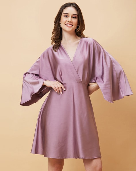 Buy Mauve Dresses for Women by GLOBUS Online Ajio