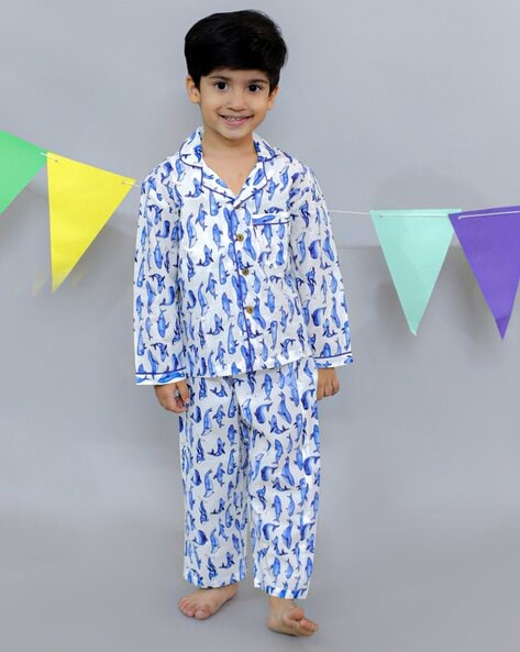 Buy White Nightsuit Sets for Boys by UNBIND Online Ajio