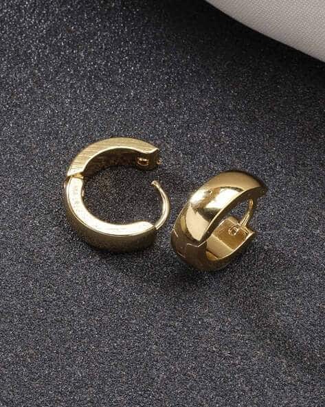 Gold-Plated Hoop Earrings