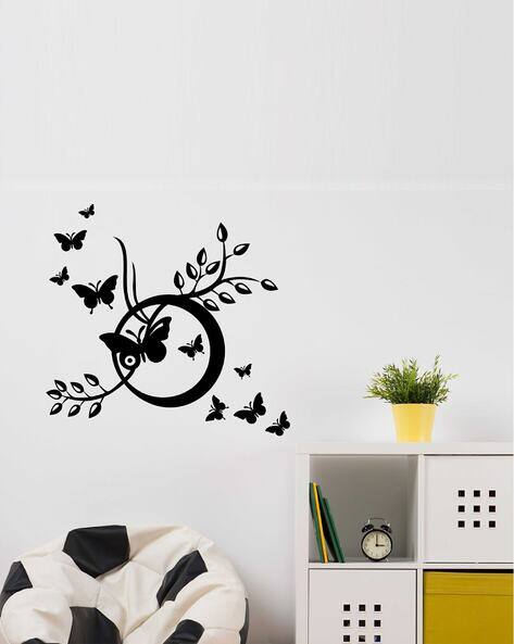 Black stickers for wall discount