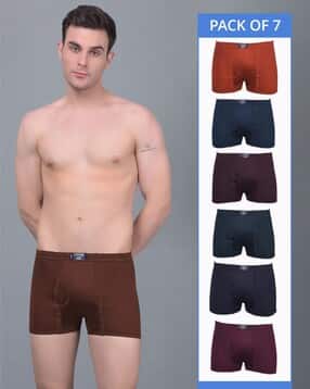 dollar lehar Pack of 7 Men Trunks with Elasticated Waistband-picture-11