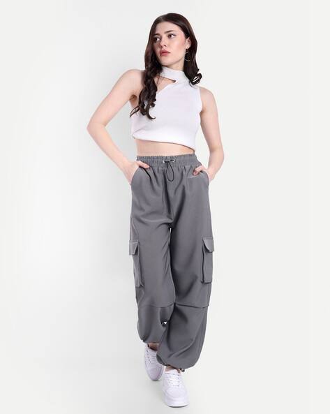 Buy Grey Trousers \u0026 Pants for Women by Broadstar Online | Ajio.com