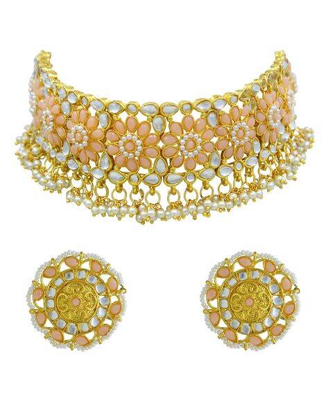 Buy Peach FashionJewellerySets for Women by Allex Online