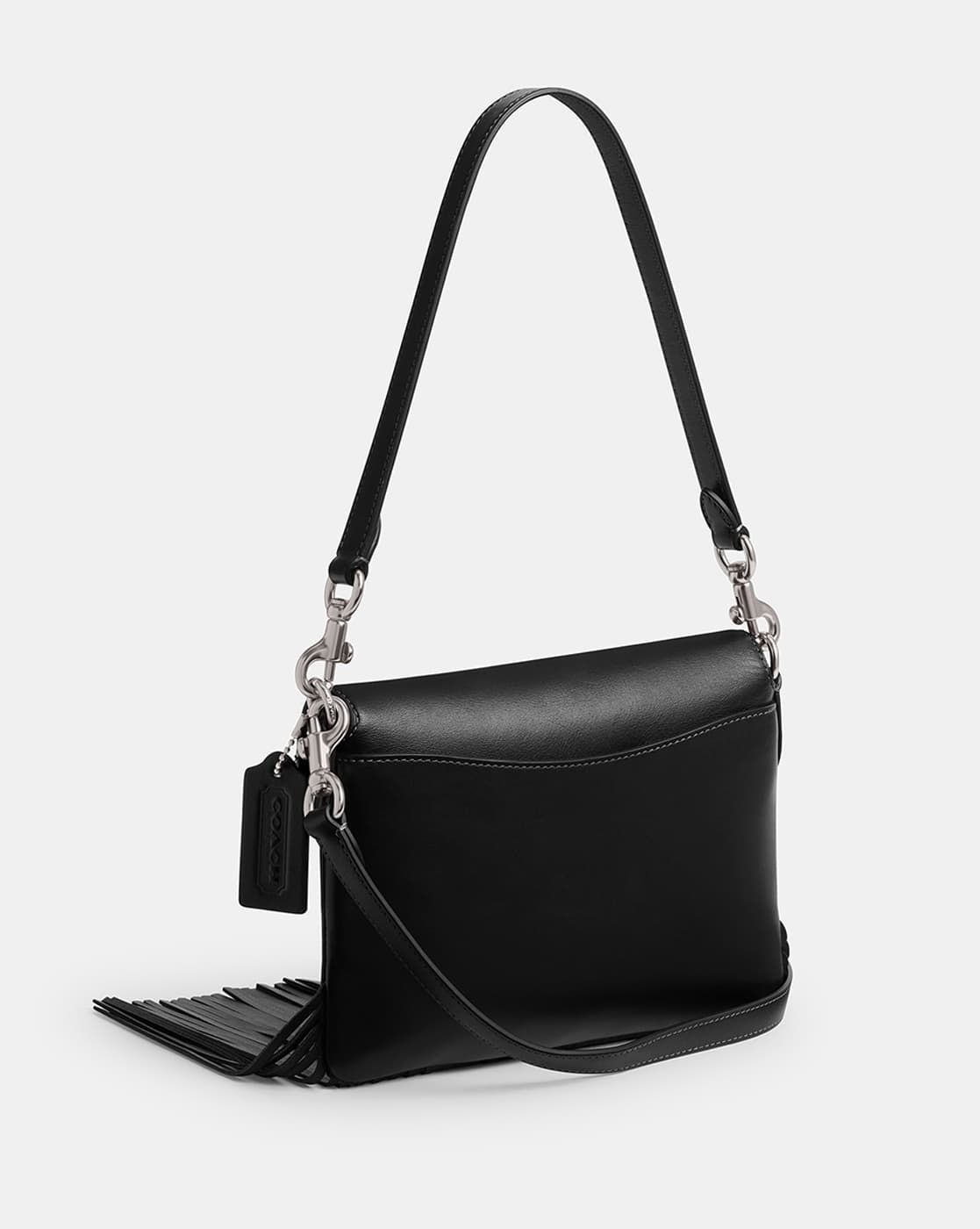Buy Coach 1964 Medium Leather Fringe Bag | Black Color Women