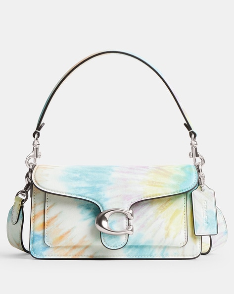 Hot Coach White/Multicolor Leather Satchel