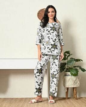 ichaa Floral Print 2-Piece Tunic with Pants-picture-28