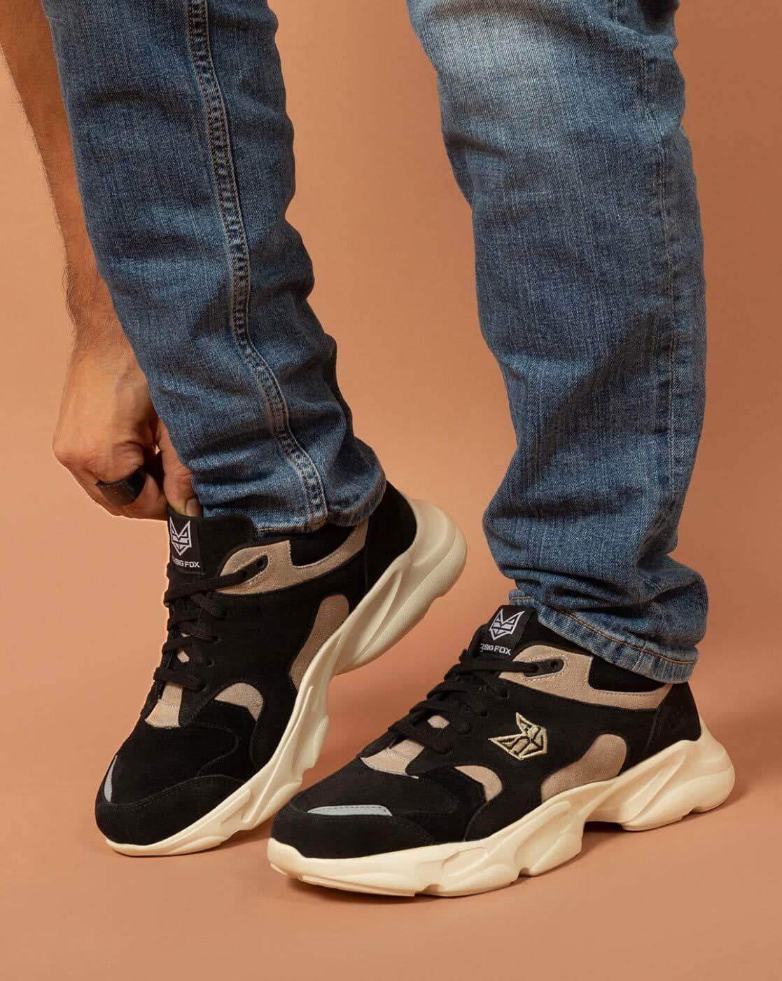 Buy BIG FOX Men Colourblock Lace-Up Shoes Online | Ajio.com