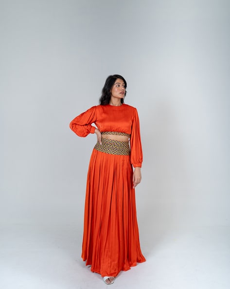 Buy Orange Co ord Sets for Women by Neora by Nehal Chopra Online Ajio