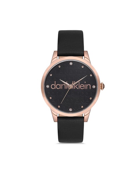 Daniel Klein Women DK.1.12693-1 Analogue Wrist Watch with Leather Strap