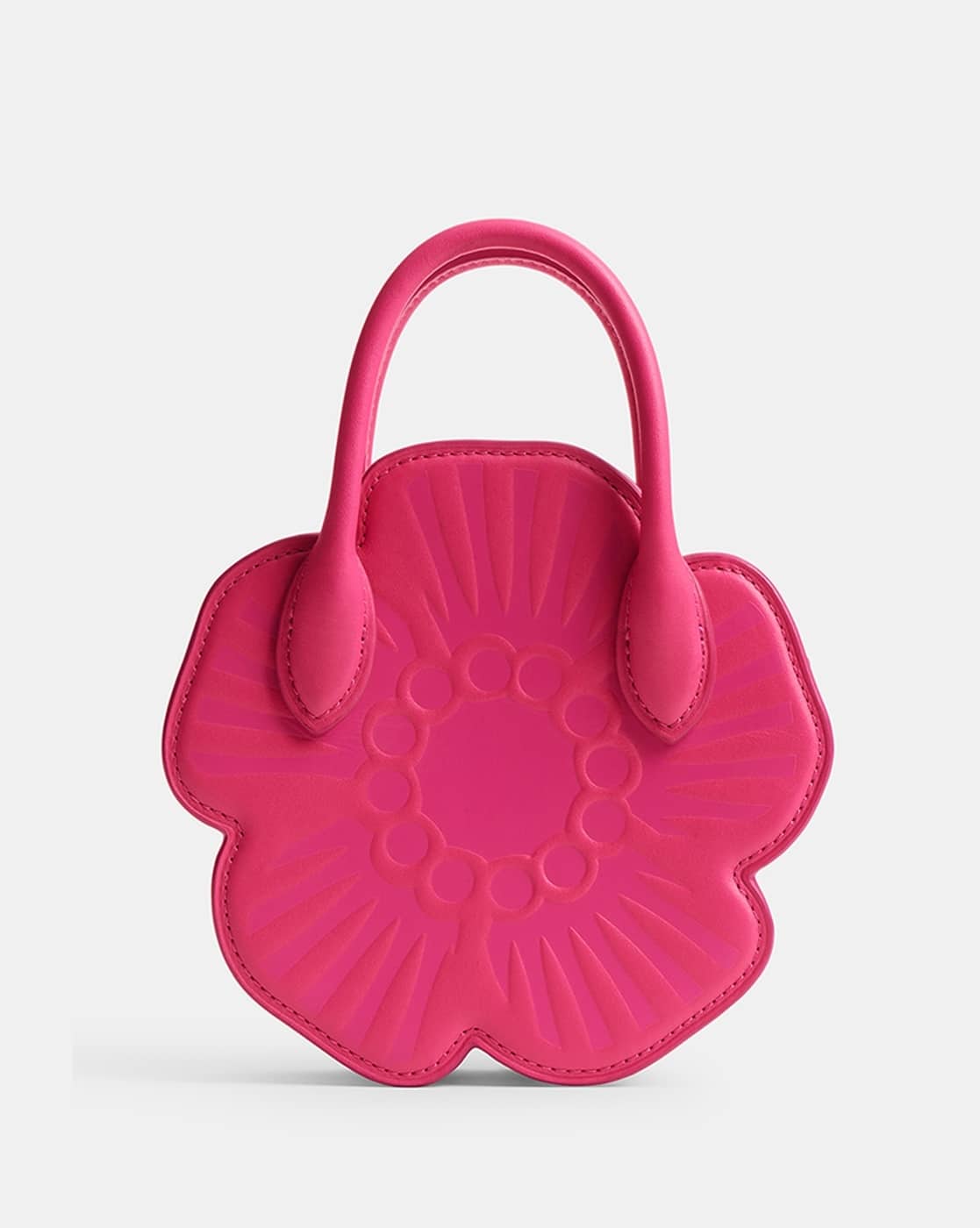 Buy Coach Tea Rose Medium Leather Bag | Pink Color Women | AJIO LUXE