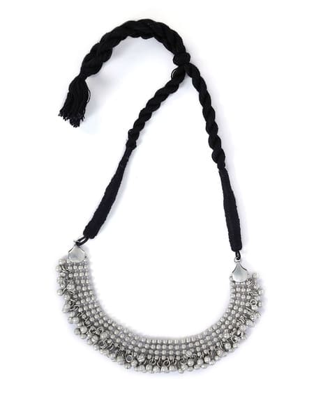 Buy Silver-Toned Necklaces Pendants for Women by SAAGAH Online