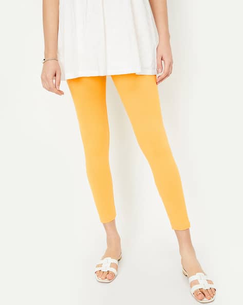 Buy Yellow Leggings for Women by MAX Online
