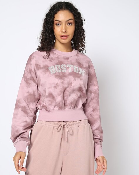 Women Tie & Dye Regular Fit Sweatshirt