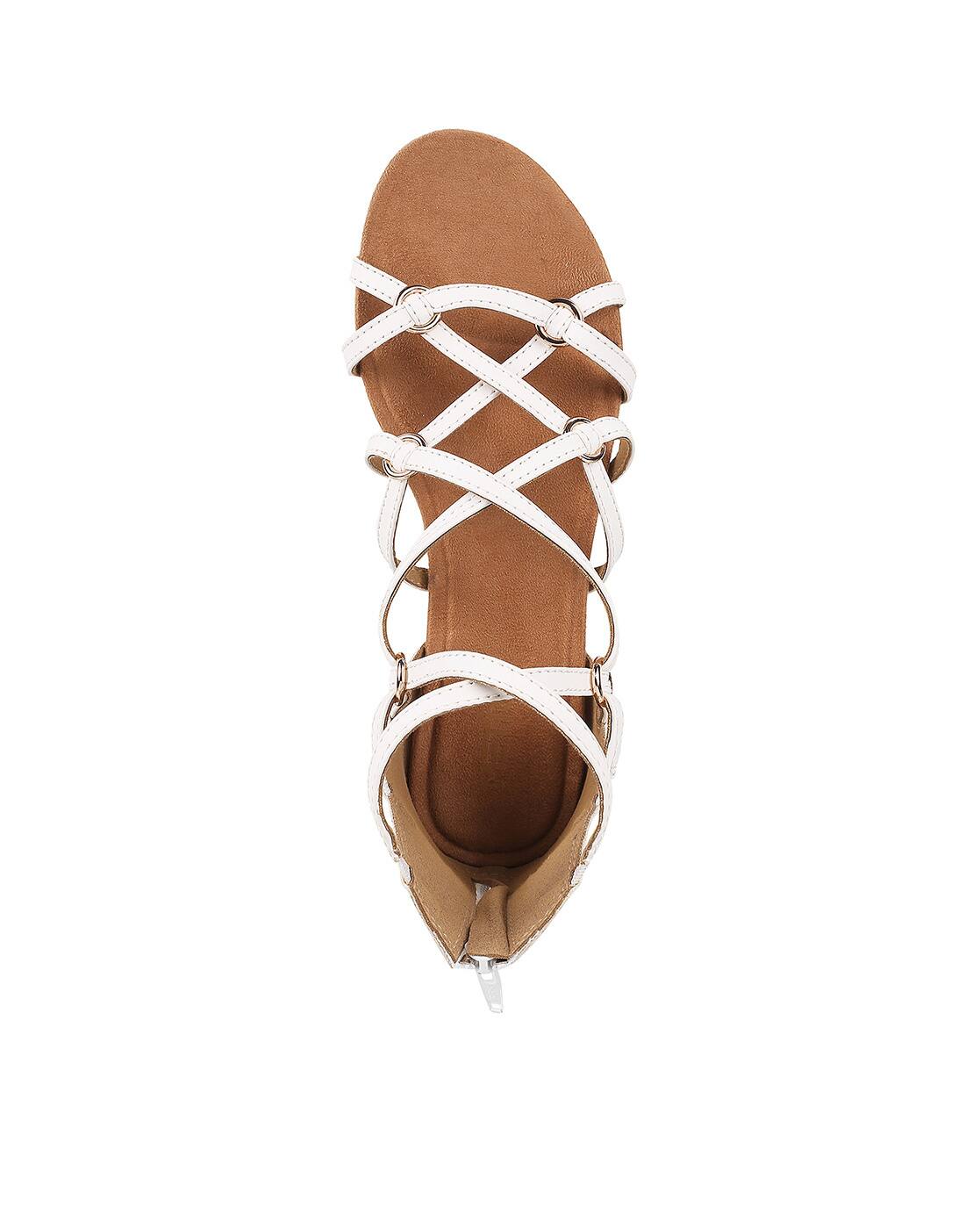 Buy Metro Women Gladiators with Zip Closure Online | Ajio.com
