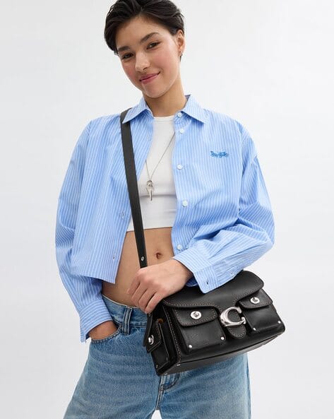 Buy Coach Cargo Turnlock Leather Soft Tabby Medium Shoulder Bag  