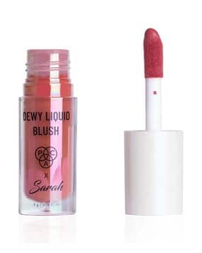 X Sarah Dewy Liquid Blush - Fudge Me Not-image-7